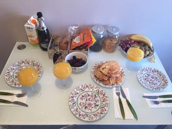 Our homemade breakfast in Milan